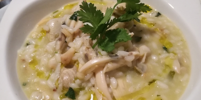 Arroz de Lingueirão, ameijoa e coentros