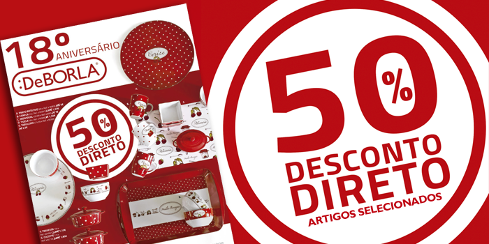 descontos em decoração DeBORLA