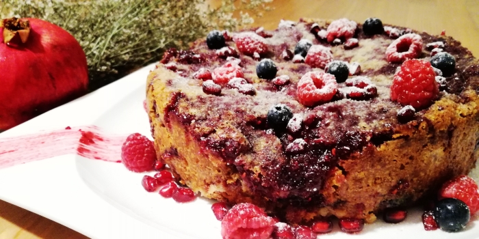 Bolo Amanteigado de Frutos Vermelhos