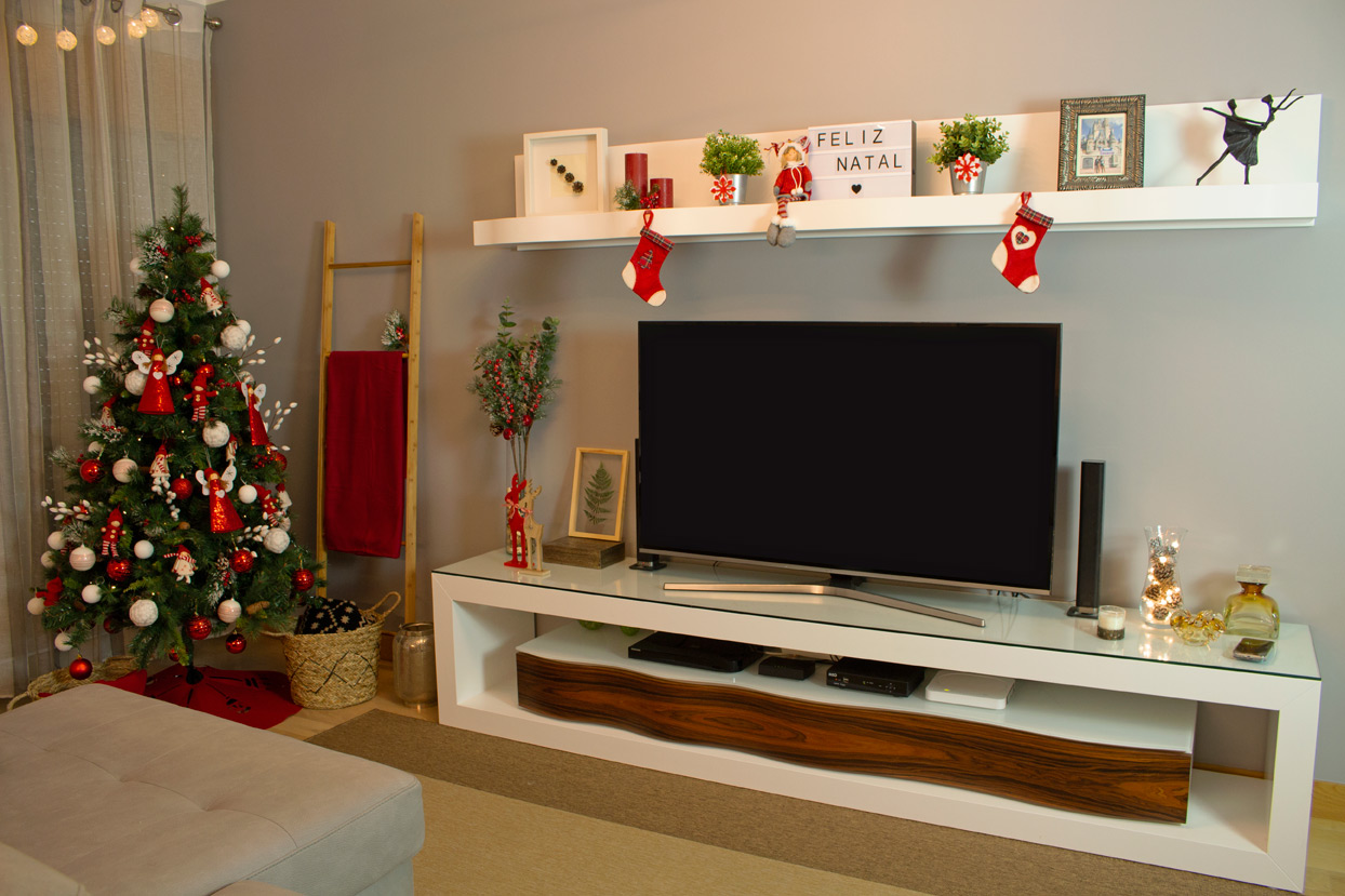 Uma decoração de Natal muito especial para toda a sala